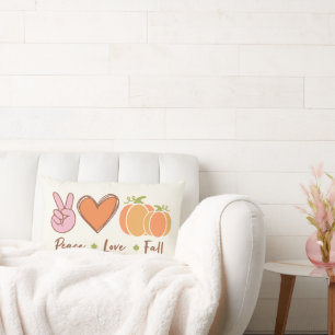 Peace, Love, & Fall Throw Pillows