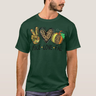 Peace Love Fall Vibes Pumkin Season Spooky Season T-Shirt