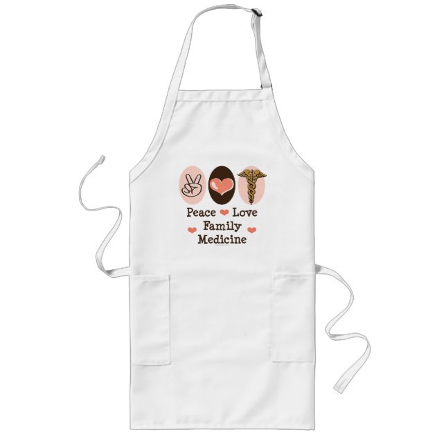 Peace Love Family Medicine Apron (Front)