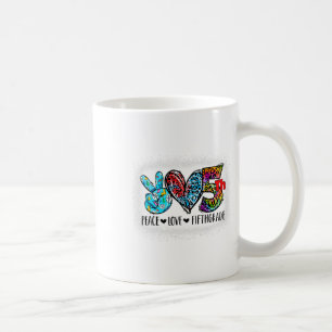 Peace Love Fifth Grade Ck To School Team 5th Grade Coffee Mug