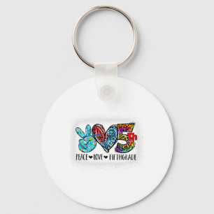Peace Love Fifth Grade Ck To School Team 5th Grade Key Ring