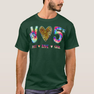 Peace Love Fifth Grade Squad Back To School Gift T-Shirt
