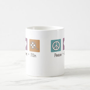 Peace Love Film Coffee Mug