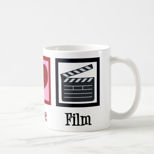 Peace Love Film Coffee Mug (Right)