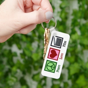 Peace Love Film Company Custom Clapper Board Key Ring