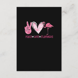 Peace Love Flamingo Flamingo Lover Enclosure Card