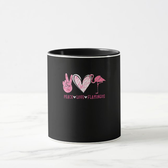 Peace Love Flamingo | Flamingo Lover Mug (Center)
