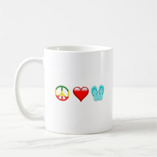 Peace Love Flip Flops Coffee Mug