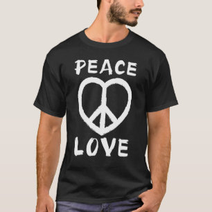 Peace Love Flower 60s 70s Hippie Costume T-Shirt