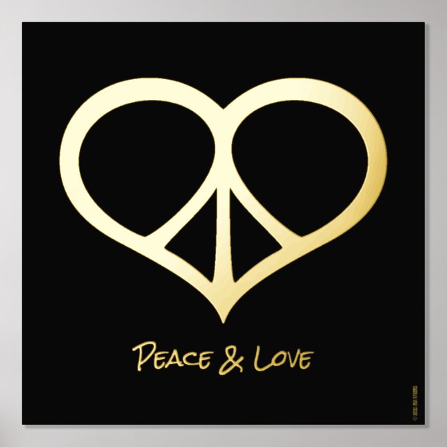 Peace & Love Foil Print (Front)