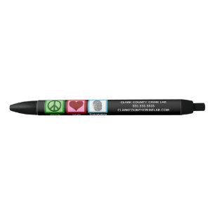 Peace Love Forensics Department Forensic Lab Black Ink Pen