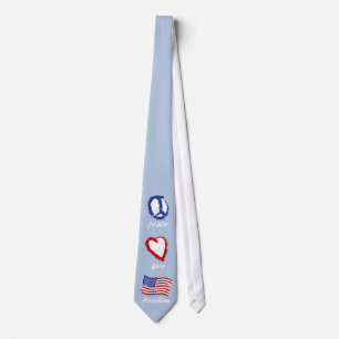 Peace, Love, Freedom Tie
