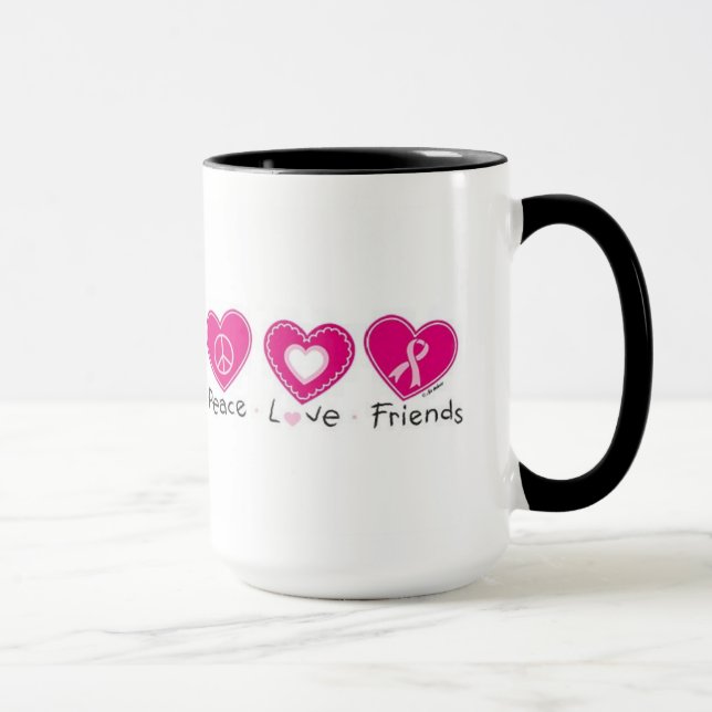 Peace Love friends Mug (Right)