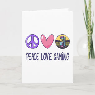 Peace Love Gaming Card
