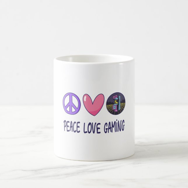Peace Love Gaming Coffee Mug (Center)