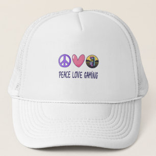 Peace Love Gaming Trucker Hat