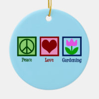 Peace Love Gardening Cute Gardener Tulip Flower