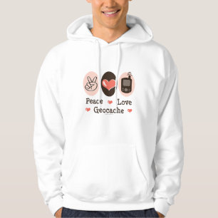 Peace Love Geocache Hoodie