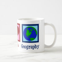 Peace Love Geography Teacher World Map
