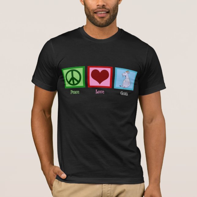 Peace Love Goats T-Shirt (Front)