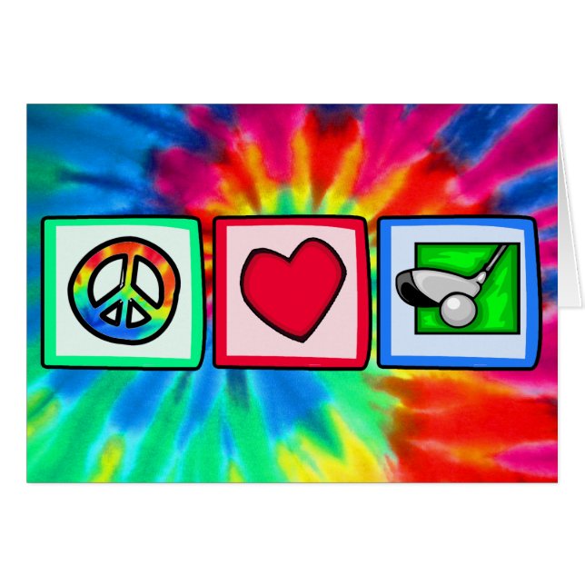 Peace, Love, Golf (Front Horizontal)