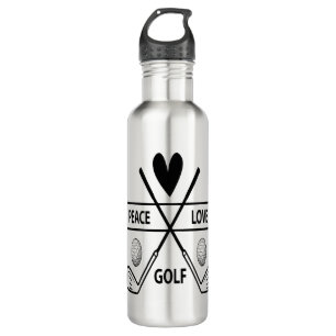 PEACE LOVE GOLF 710 ML WATER BOTTLE