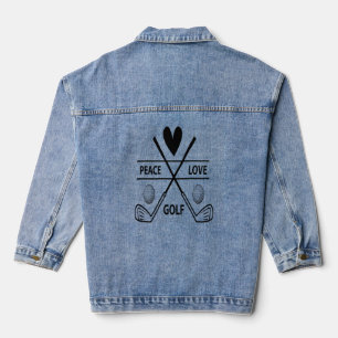 PEACE LOVE GOLF DENIM JACKET