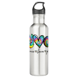 Peace Love Golf Tie Dye Cute Golf Lovers  710 Ml Water Bottle