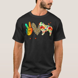 Peace Love Great Pyrenees Funny Tee For Dog Lover 