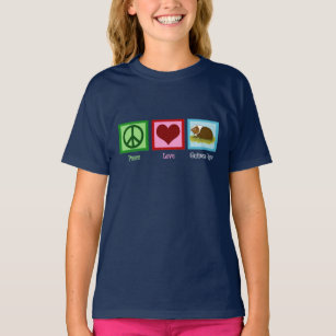 Peace Love Guinea Pigs Kids T-Shirt