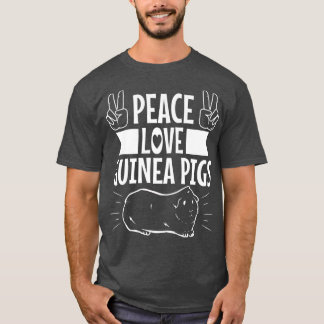 Peace Love Guinea Pigs Premium4326 T-Shirt