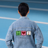 Peace Love Gymnastics Cute Custom Gymnast