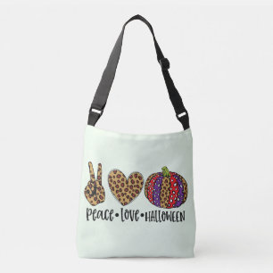 Peace Love Halloween Crossbody Bag