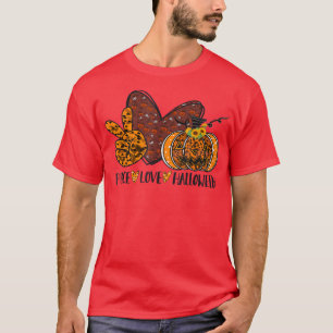 Peace Love Halloween Spooky Scary Cute Halloween T-Shirt