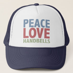 Peace Love Handbells Trucker Hat