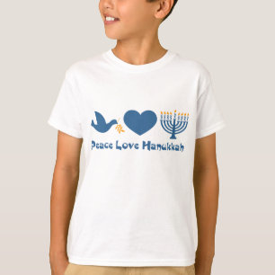 Peace Love Hanukkah (H) T-Shirt