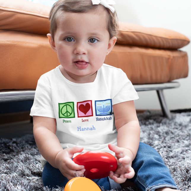 Peace Love Hanukkah Toddler T-Shirt (Creator Uploaded)
