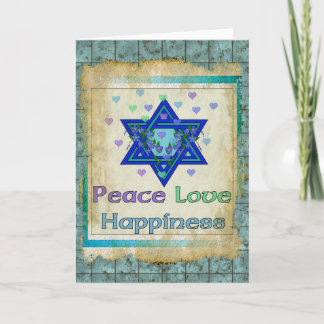 Peace Love Happiness Holiday Card