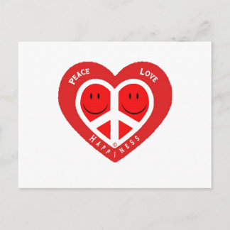 Peace Love & Happiness II Postcard