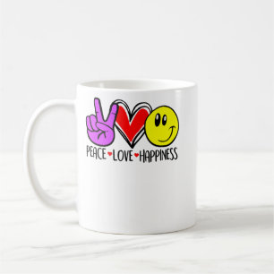 Peace Love Happiness Positivity  Coffee Mug