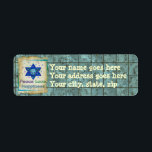 Peace Love Happiness Return Address Label<br><div class="desc">Hearts,  Star of David,  and the words "Peace Love Happiness" are a lovely way to say Happy Hanukkah.</div>