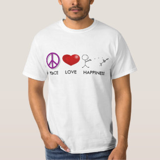 PEACE, LOVE, HAPPINESS T-Shirt