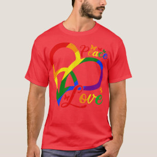 Peace Love Heart Rainbow LGBT T-Shirt