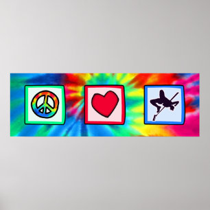 Peace, Love, High Jump Poster