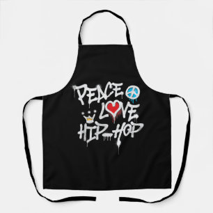 Peace Love Hip Hop Dancing Apron