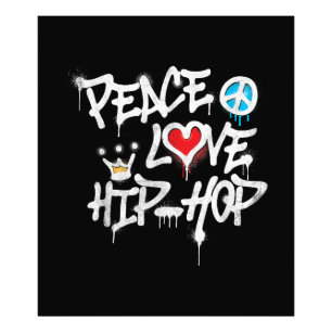 Peace Love Hip Hop Dancing Photo Print