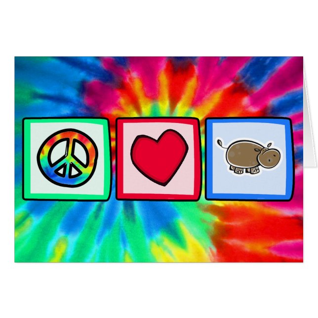 Peace, Love, Hippos (Front Horizontal)