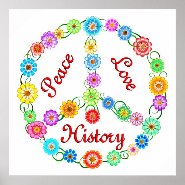 Peace Love History Poster (Front)