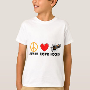 Peace Love Hockey T-Shirt