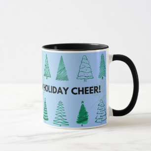 Peace Love Holiday Cheer Christmas Mug